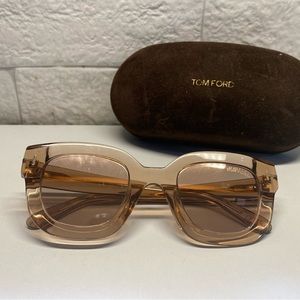 Tom Ford Pia Sunglasses in Light Brown